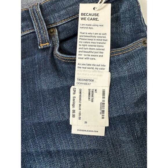 Hudson Womens Size 27 Midrise Natalie Super Skinny Jean Blue New - Picture 5 of 9